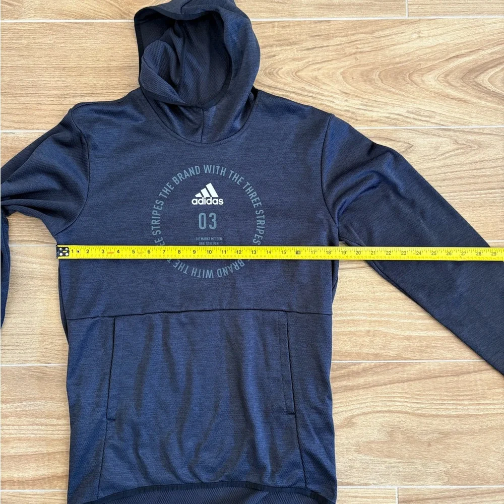 Adidas Team Issue‎ Badge of Honor Sport Hoodie Pullover Gray Mens Size Small